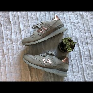 New Balance 574 Rose gold Sneakers